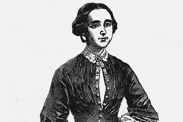 Amelia Bloomer, American feminist and champion of dress reform, c1850s.