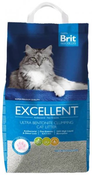 Stelivo pro kočky Stelivo Brit Fresh Cats Excellent Ultra Bentonite 10kg