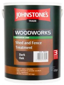 Johnstones Trade Shed & Fence Paint Dark Oak 5L