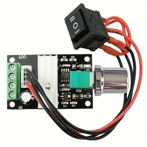 Regulátor otáček motoru 1203BB 6V-24V 3A 80W DC PWM nastavitelný Značka žádná značka