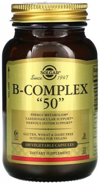 SOLGAR B-Complex "50" - B-Komplex "50", 100 kapslí