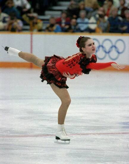 Katarina Wittová na olympiáde v Calgary v roku...