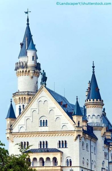 Schloss Neuschwanstein Teilansicht