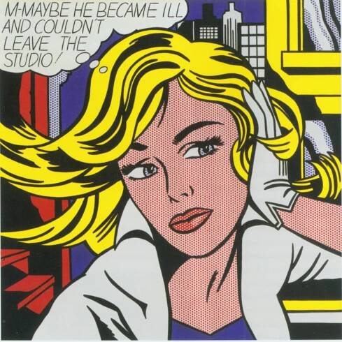 Roy Lichtenstein, M-Maybe (A Girl's Picture), 1965, © VG Bild-Kunst, Bonn 2023. Foto: Rheinisches Bildarchiv Köln, rba_c007153