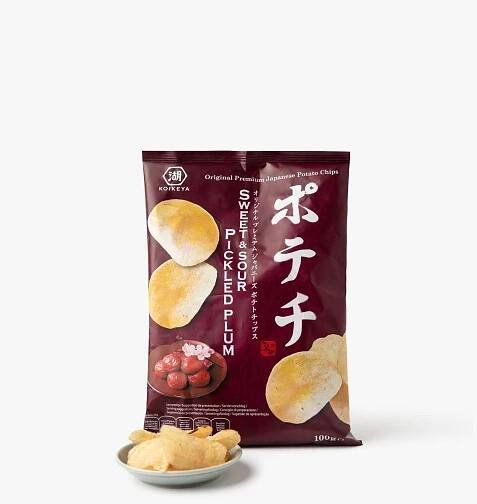 Umeboshi Salted Plum Potato Chips - 100g - Koikeya - iRASSHAi