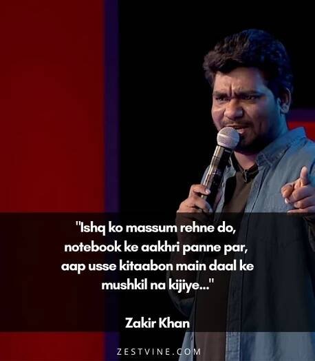 Zakir Khan Shayaris
