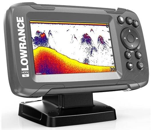 Sonar Lowrance Hook 2 4X bez GPS se sondou Bullet Skimmer - fish-ing.cz
