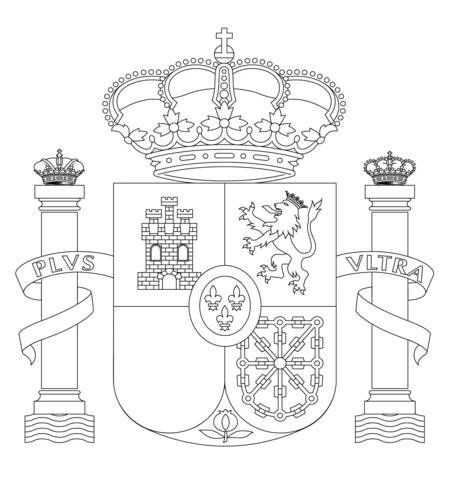 Znak Španělska omalovánka
