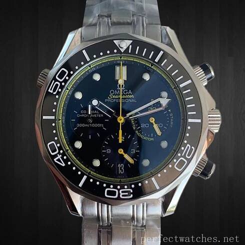 Omega Seamaster 17mm 212.30.44.50.01.002 Men's Black Dial 18cm