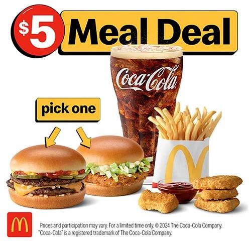 McDonald's $5 Meal Deal