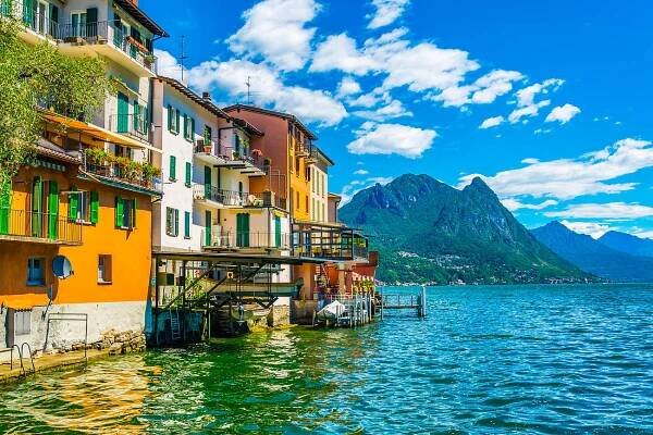 Das malerische Fischerdorf Gandria am Lago di Lugano