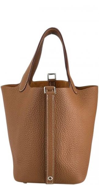 HERMES - Picotin PM Picotin 18 Gold Clemence Gold Hardware