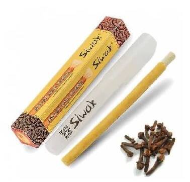 Přírodní zubní kartáček Siwak, Miswak - hřebíček + cestovní pouzdro
