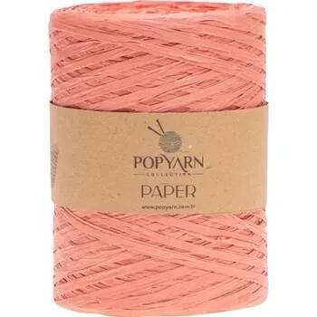 POPYARN Papírová příze Paper B515 - růžová, 250g 360m