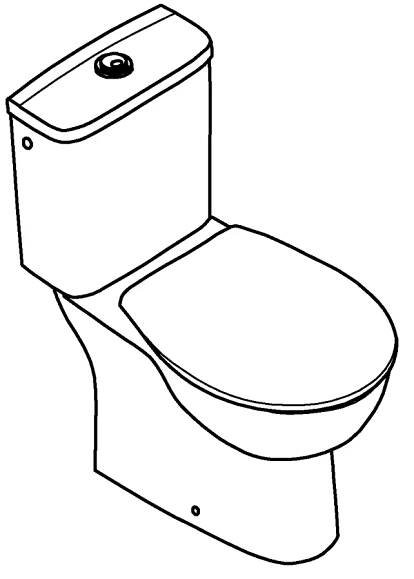 Grohe Bau Ceramic - WC kombi set s nádržkou a sedátkem softclose, rimless, alpská bílá 39346000