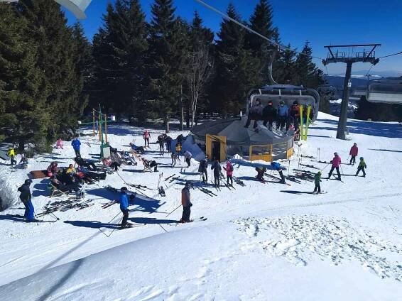 Ski centrum Říčky v Orlických horách.