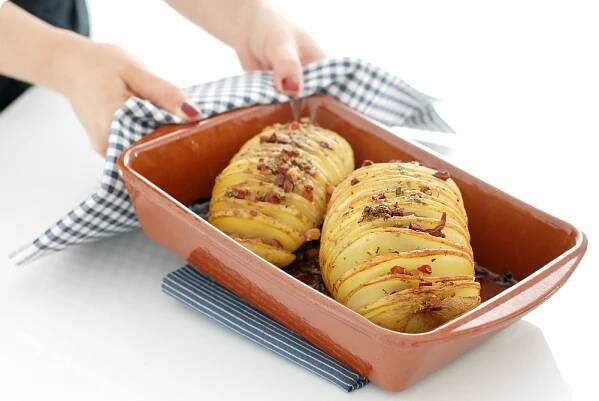Brambory Hasselback 1
