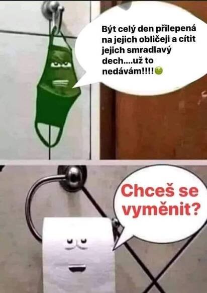 Rouška vs toaleťák