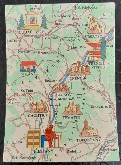 Trnava Piešťany Trenč.Teplice Luhačovice mapa