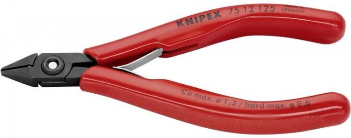 Knipex Knipex-Werk 75 12 125 pro elektroniku a jemnou mechaniku boční štípací kleště s fazetou 125 mm