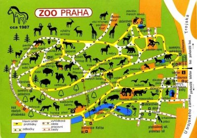 TOO Praha mapa z roku 1987
