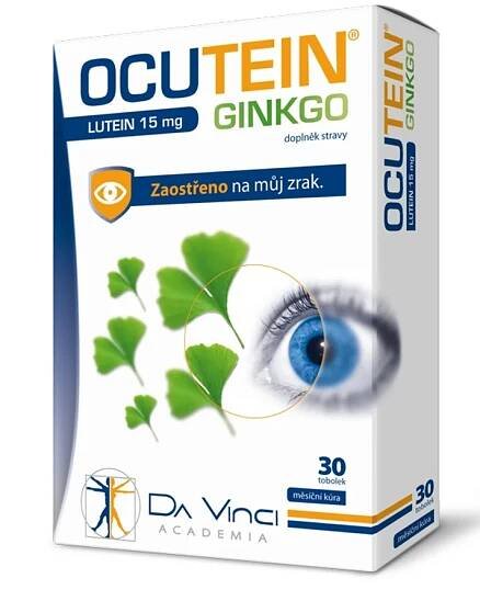 Ocutein Ginkgo 45 mg + Lutein 15 mg 30 tobolek