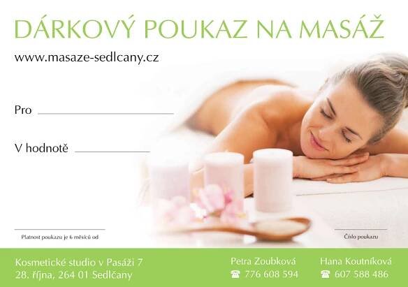 Masáže Sedlčany | Studio Pasáž 7 | Objednávky masáže ihned