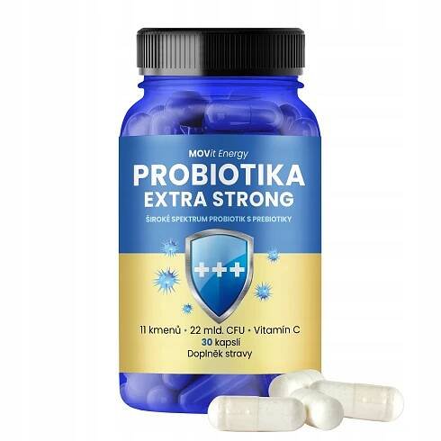 MOVit Probiotika EXTRA STRONG, 30 kapslí