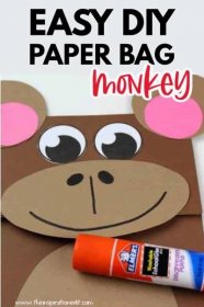 DIY Paper Bag Monkey Craft for Preschoolers · The Inspiration Edit