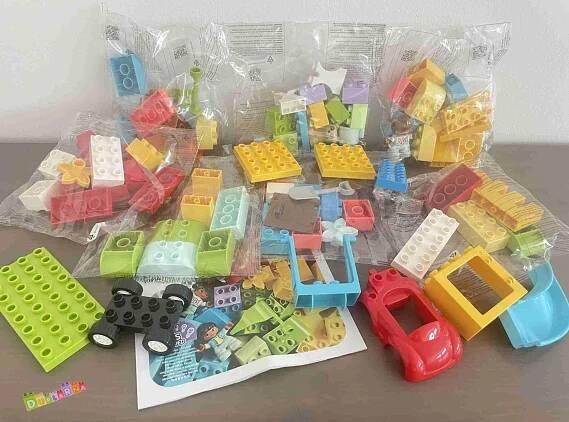 Lego Duplo 10914 - Velký set 85ks s kostkami / Hřiště - Hračky