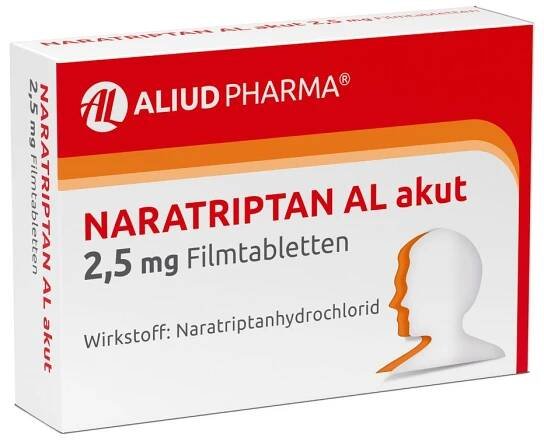 Naratriptan AL akut 2,5 mg Filmtabletten bei Migräne