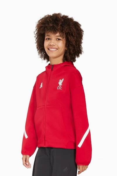 Mikina adidas Liverpool FC 25/26 Z.N.E. Anthem Junior - Červené