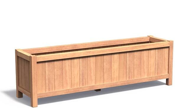 Valencia Trough Adezz Hardwood Planter 200x50x60cm