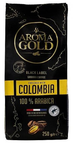 Aroma Gold Black Label Colombia mletá 250g