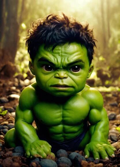 Lexica - Hulk but babies dark