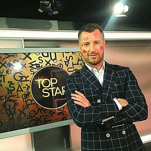 Petr Vágner při moderování TopStaru