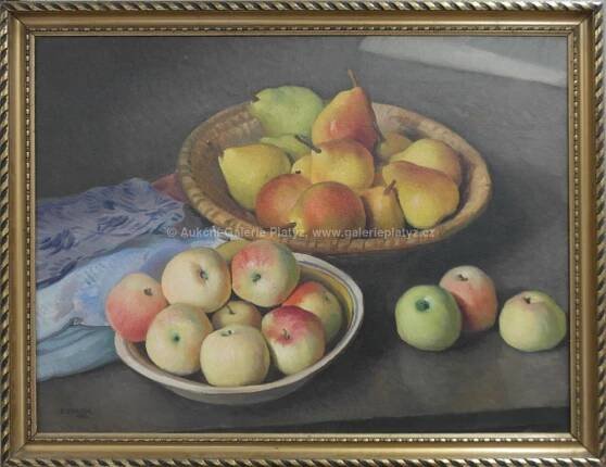 Oskar Brázda - Ovocné zátiší - Aukční Galerie Platýz