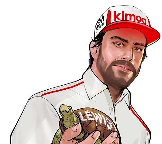 Fernando Alonso Art Wallpaper