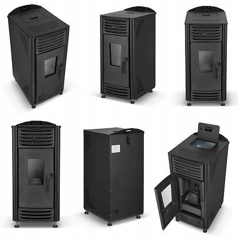 PREMIUM Kamna Ekologický vzduchový kotel na pelety 12KW 102KG 120M2 New Druh paliva granule