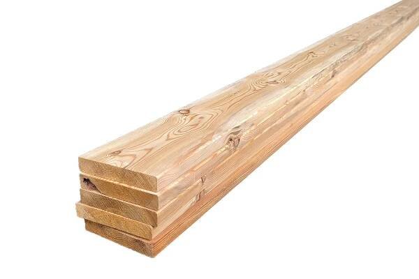 Hoblovaná prkna 21 x 120 x 5100 mm Sibiřský Modřín - s fází - VÝPRODEJ