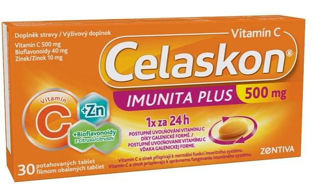 Celaskon IMUNITA PLUS 500 mg 1×30 tbl, vitamín C