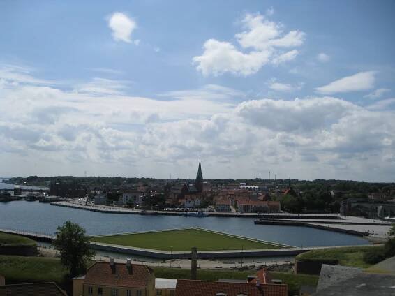 View from the top of Kronborg
