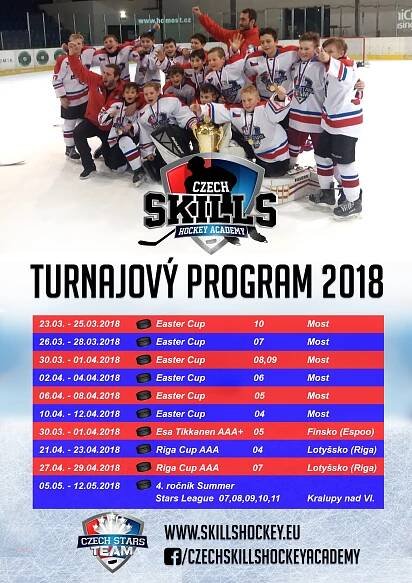 Tournament schedule for spring 2018 - Hokejová škola | SKILLS HOCKEY | Tomáš Hadrava