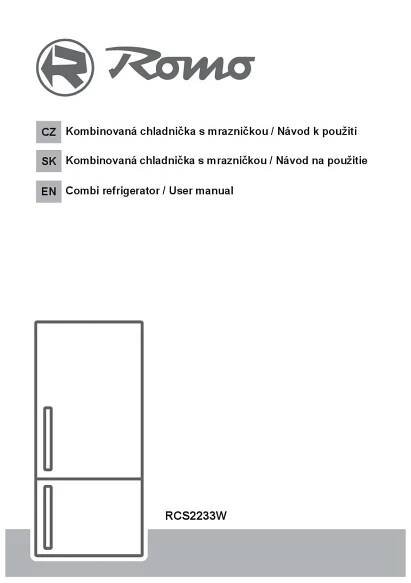 Návod k použití ROMO RCS2233W - Zbozi.cz