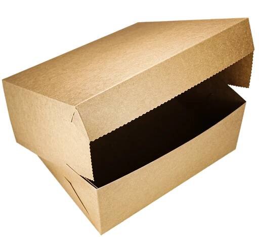 Krabice na dort papírová EKO 25x25x10 mm KRAFT ideal pack® | ECOFOL - obaly, hygiena… 