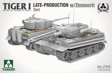 Tiger I Late-Production With Zimmerit Sd.Kfz.181 Pz.Kpfw.VI Ausf.E (Late / Late Command) 2 In 1