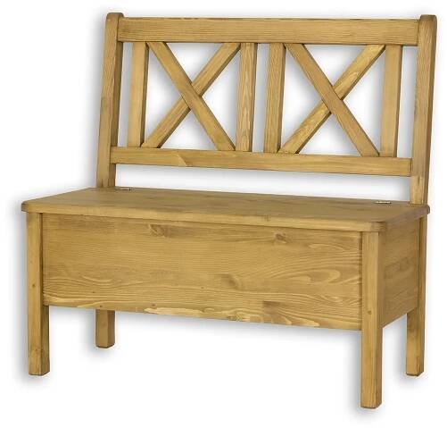 Drewmax NR702 lavice 100x53 cm masiv borovice rustikal