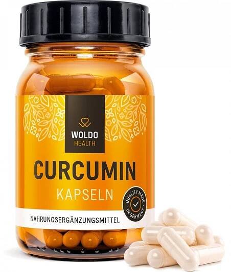 WoldoHealth Kurkumin s piperinem 120 kapslí