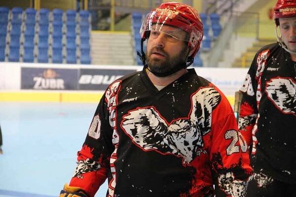 Stilmat extraliga inline hokeje: IHC Night Birds Přerov - Mission Roller Brno. Pavel Hanák
