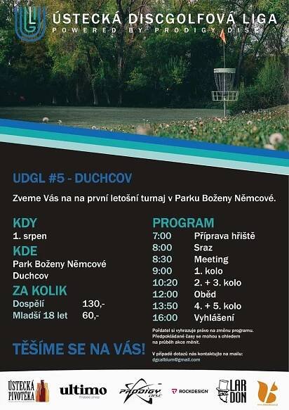 TURNAJ V PARKU BOŽENY NĚMCOVÉ - ÚSTECKÁ DISCGOLFOVÁ LIGA